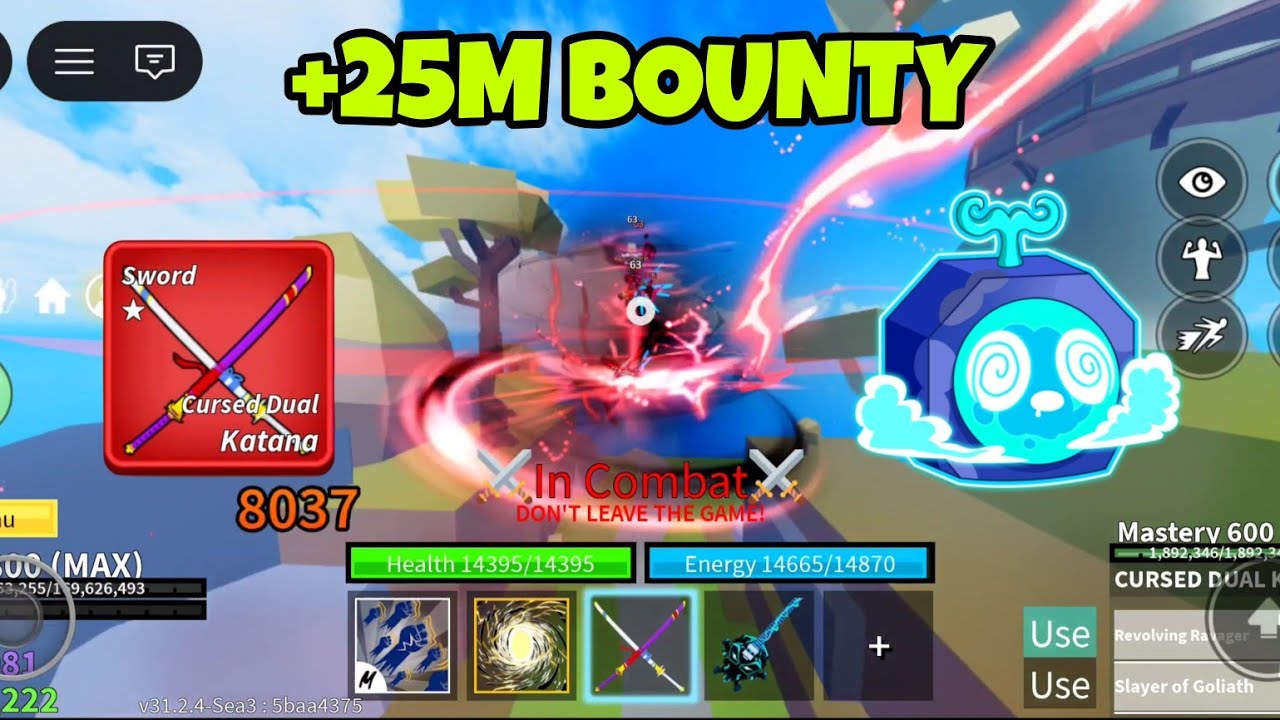CDK + PORTAL + GODHUMAN COMBO IS FASTEST AND BROKEN ( one shot ) | BLOX FRUIT MOBILE BOUNTY HUNTING