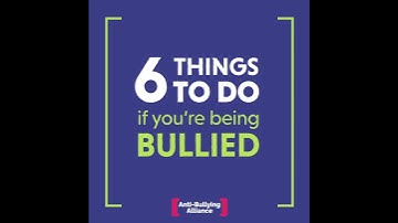 6 things to do if you are being bullied
