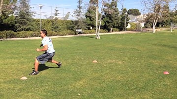 Agility Drills: 3 Cone w Broad Jump to Shuffle | Sweat City Athletic Performance Training