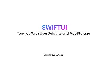 SwiftUI Toggles with UserDefaults and AppStorage