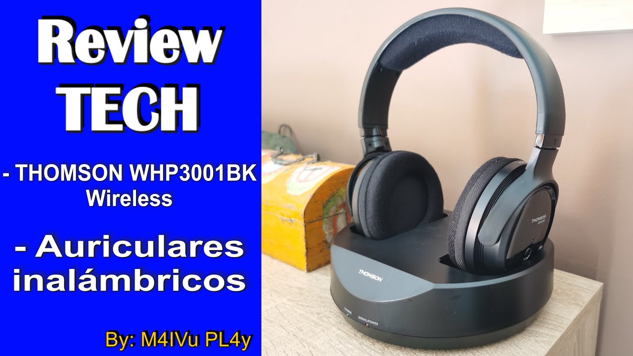 Thomson Whp3321Bk Auriculares Inalámbricos Para Tv Con Entrada