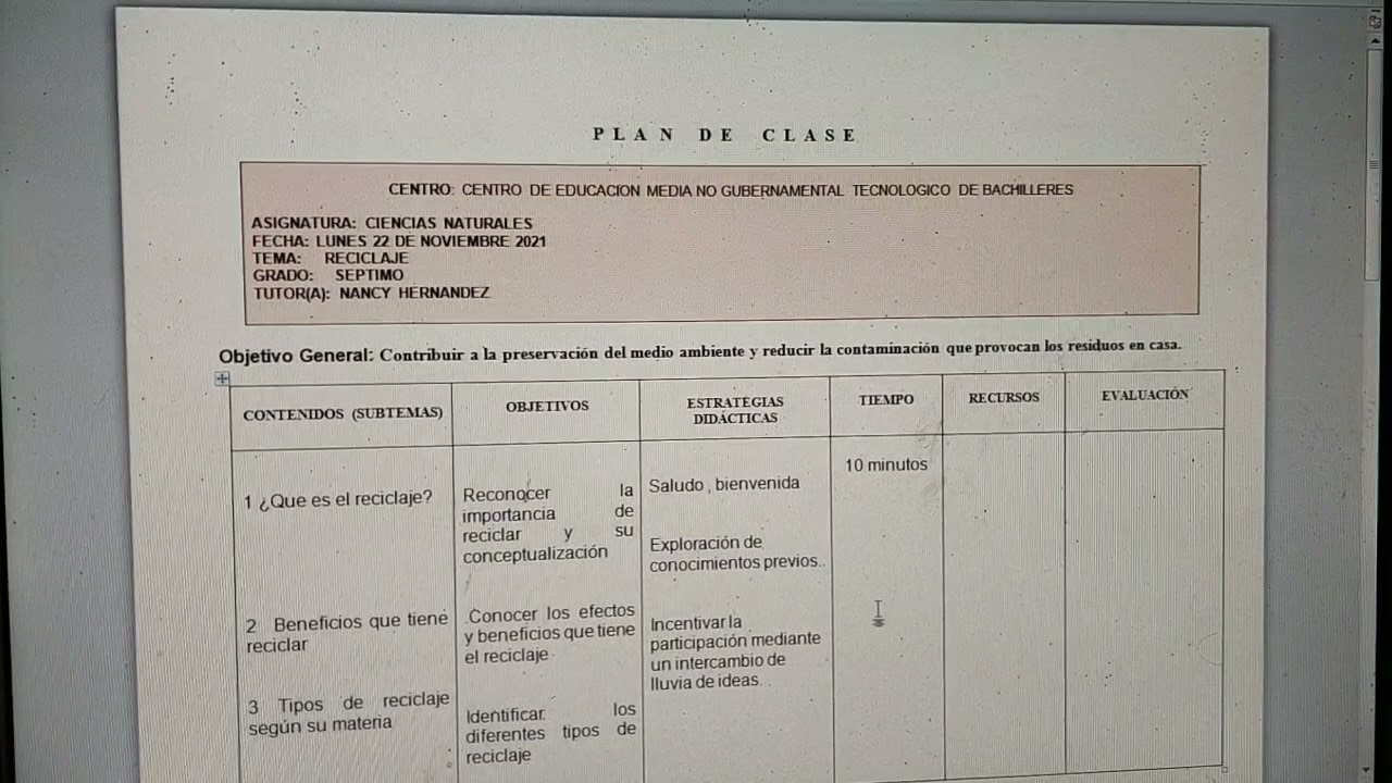 ¿Cómo elaborar un plan de clase?