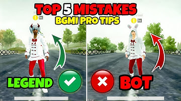 TOP 5 MISTAKES THAT YOU SHOULD AVOID IN ( BGMI AND PUBG MOBILE ) Tips & Tricks🔥 Xunity Nadir
