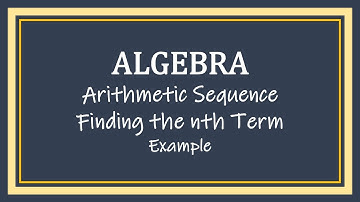 Arithmetic Sequence - Finding the nth Term Example #maths #mathematics #math #mathtutorial