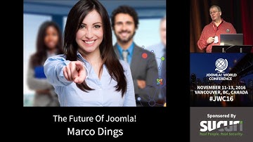 JWC 2016 - The Future of Joomla - Marco Dings