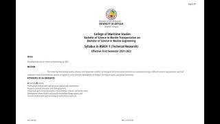 Class Orientation Part 1 - Technical Research for Maritime Students