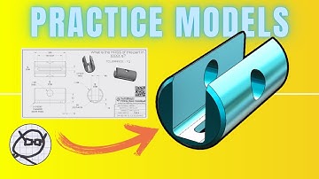 2D to 3D CAD PRACTICE MODEL-  Drawing to Model exercises for Onshape, SolidWorks - SLIDE BUSHING