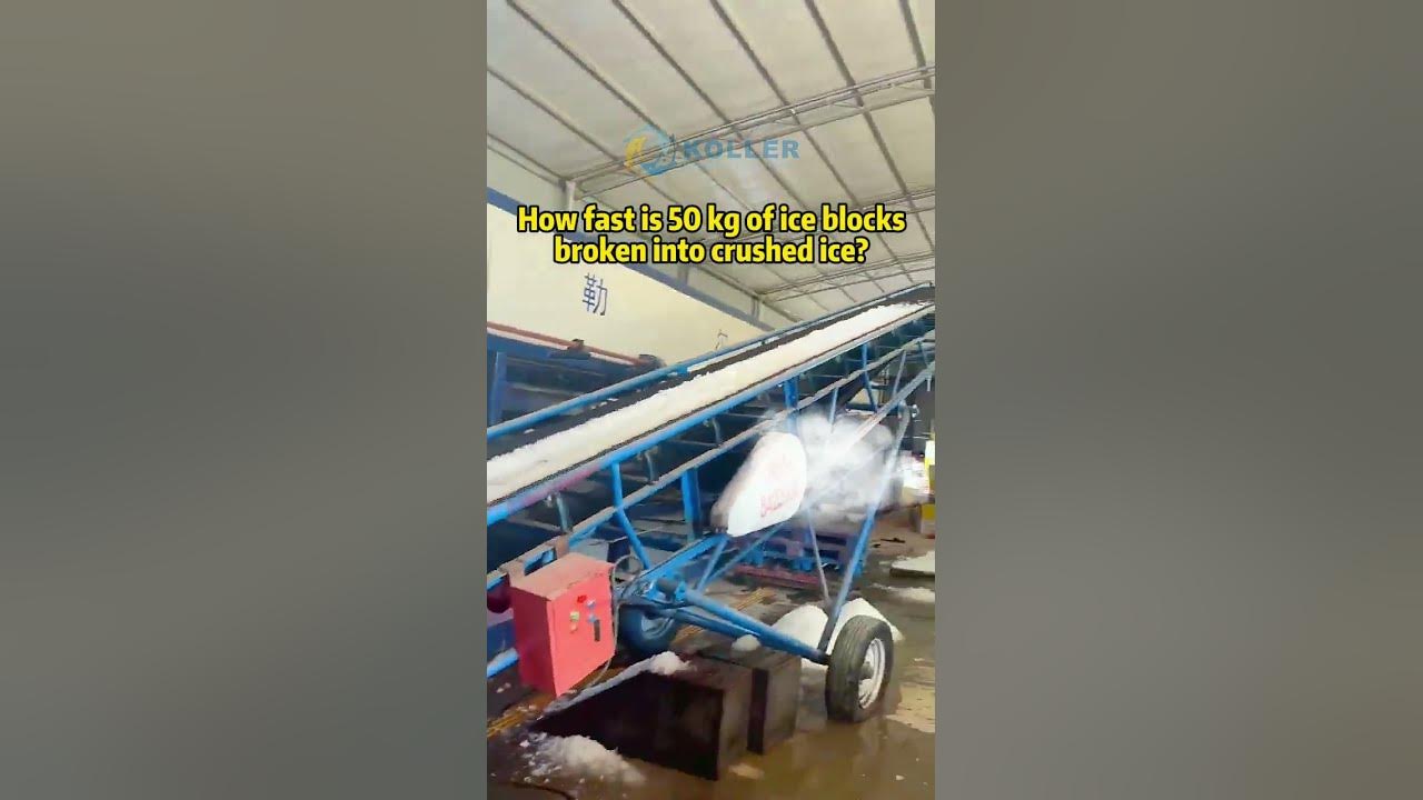 how-fast-is-50-kg-of-ice-blocks-broken-into-crushed-ice-youtube
