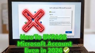How To BYPASS Microsoft Account Even in 2026✅| How to Install Windows 11 Without Microsoft Account
