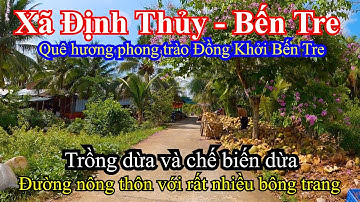 Bến đò Vàm Nước Trong đến Chợ Định Thủy | Mỏ Cày Nam – Bến Tre 13-05-2023