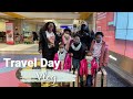 Travel Day Vlog:Traveling with 5 kids|What's in my Travel Bag + Airport Outfit