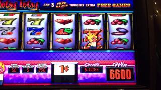 Hotsy Totsy slot (2 max bet bonuses)