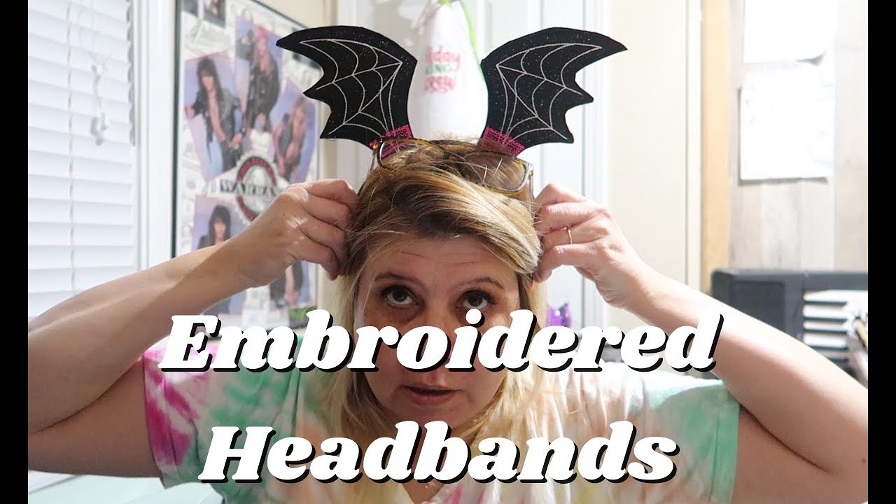 Embroidered Headbands Etsy Embroidery business YouTube