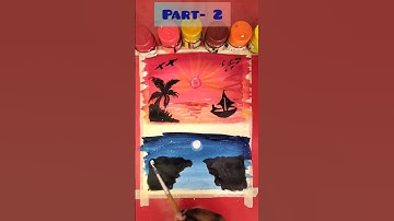 Scenery painting part 2 #shorts