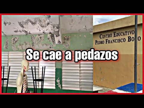 Centro educativo Pedro Francisco Bonó en La Peña se cae a pedazos por indiferencia de autoridades