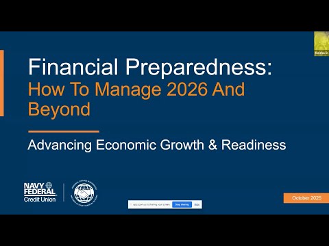 Inclusive Economy Call with Navy Federal Credit Union: Financial Readiness for 2026