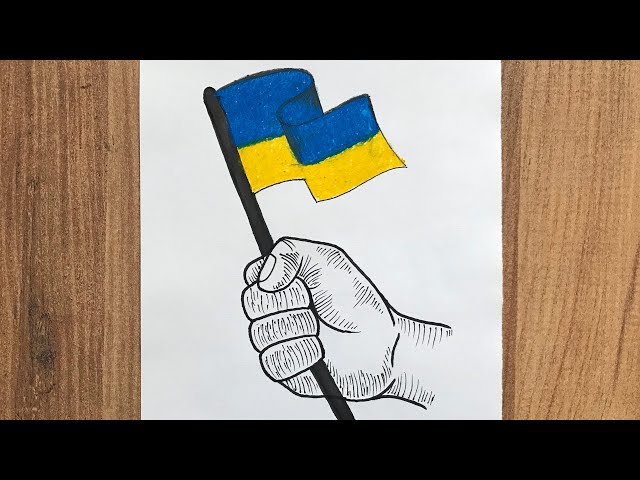 Create Map Ukraine Draw How To Ukraine Symbol Drawing Map Of Ukraine In The Colors Of The Ukrainian