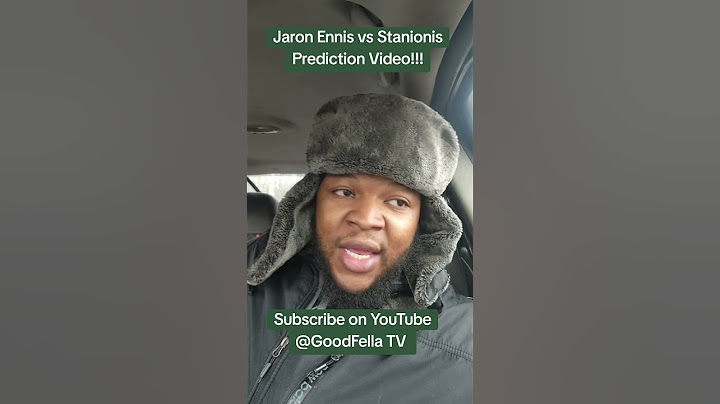 Jaron Ennis vs Stanionis Prediction Video!!! #GoodFellaTV #Boxing
