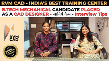 Autocad Solidworks Course करके लगी CAD Design Job | जानिये कैसे Interview Crack करे  | RVM CAD