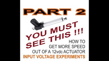 IMPROVING THE SPEED OF 12 vdc ACTUATORS for FRONT END LOADERS  PART 1  ELECTRICAL EXPERIMENTS