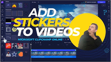HOW TO ADD STICKERS TO A VIDEO || MICROSOFT || CLIPCHAMP
