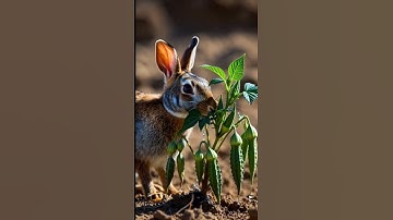 Squirrel watered the red chilli plant and saved it from drying up #ai #tree #save #watering