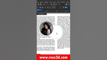 How to wrap text around Images in CorelDRAW #shorts #rees3d #graphicdesign #coreldraw