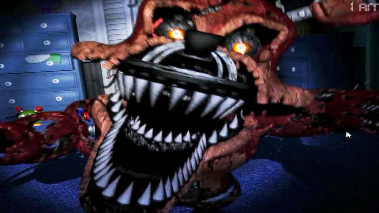 Five Nights At Freddy's 4 FOXY IS IN THE CLOSET! 