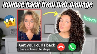 Bring Back Your Natural Curls: 8 Actionable Steps After Damage