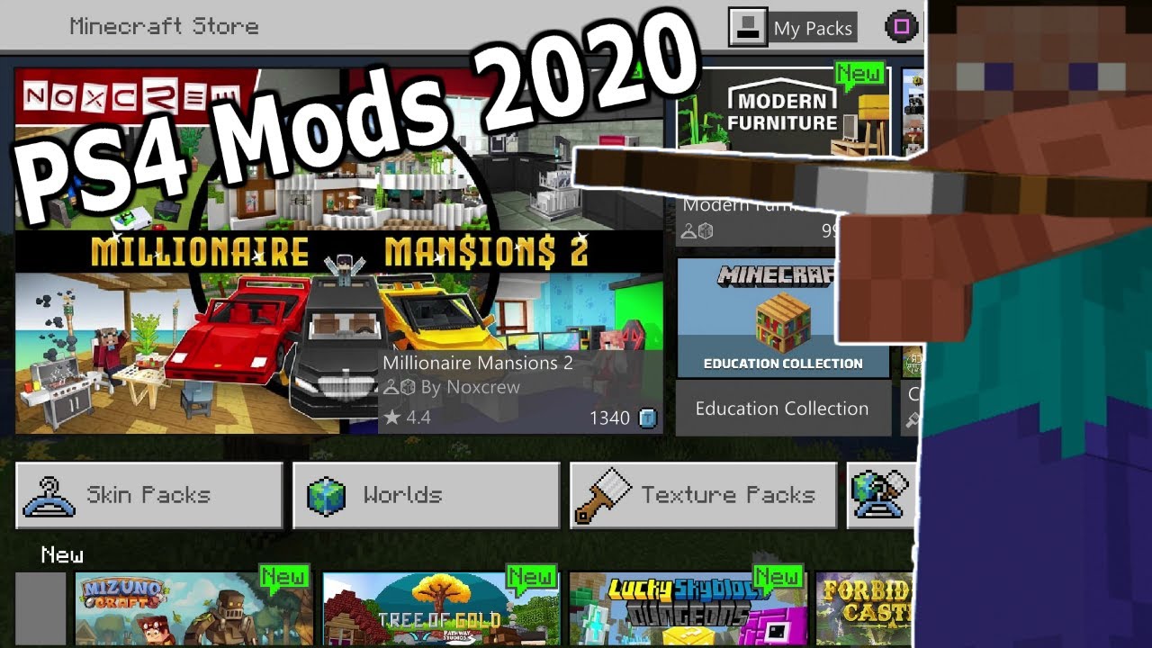 Minecraft Mods on PS4 2020 - YouTube