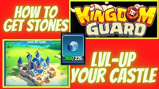 How to get stones and Lvl-up your castle, 10 Tips, in Kingdom Guard tower defense,merge game screenshot 5