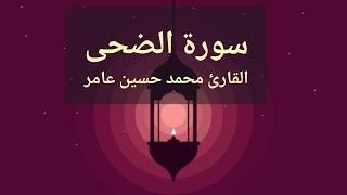 سورة الضحى | القارئ محمدحسين عامر