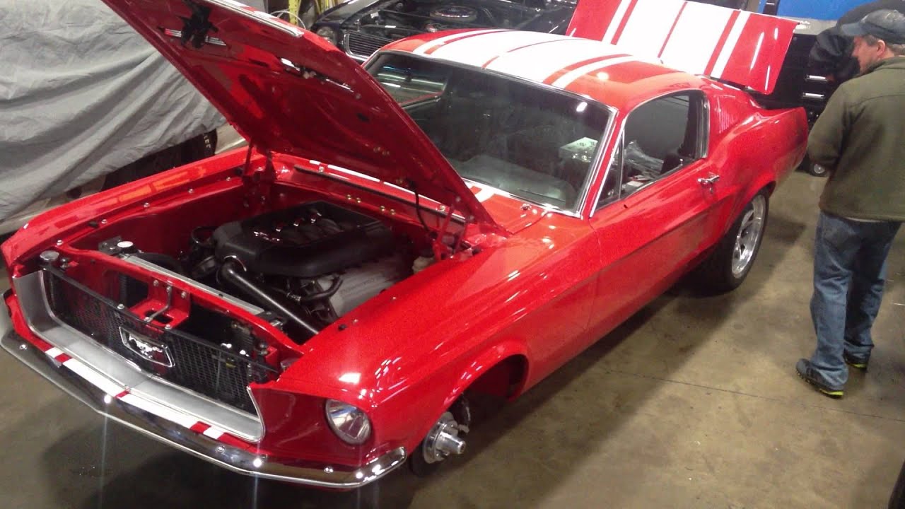1968 Mustang Fastback Restomod with Coyote 5.0 engine swap - YouTube