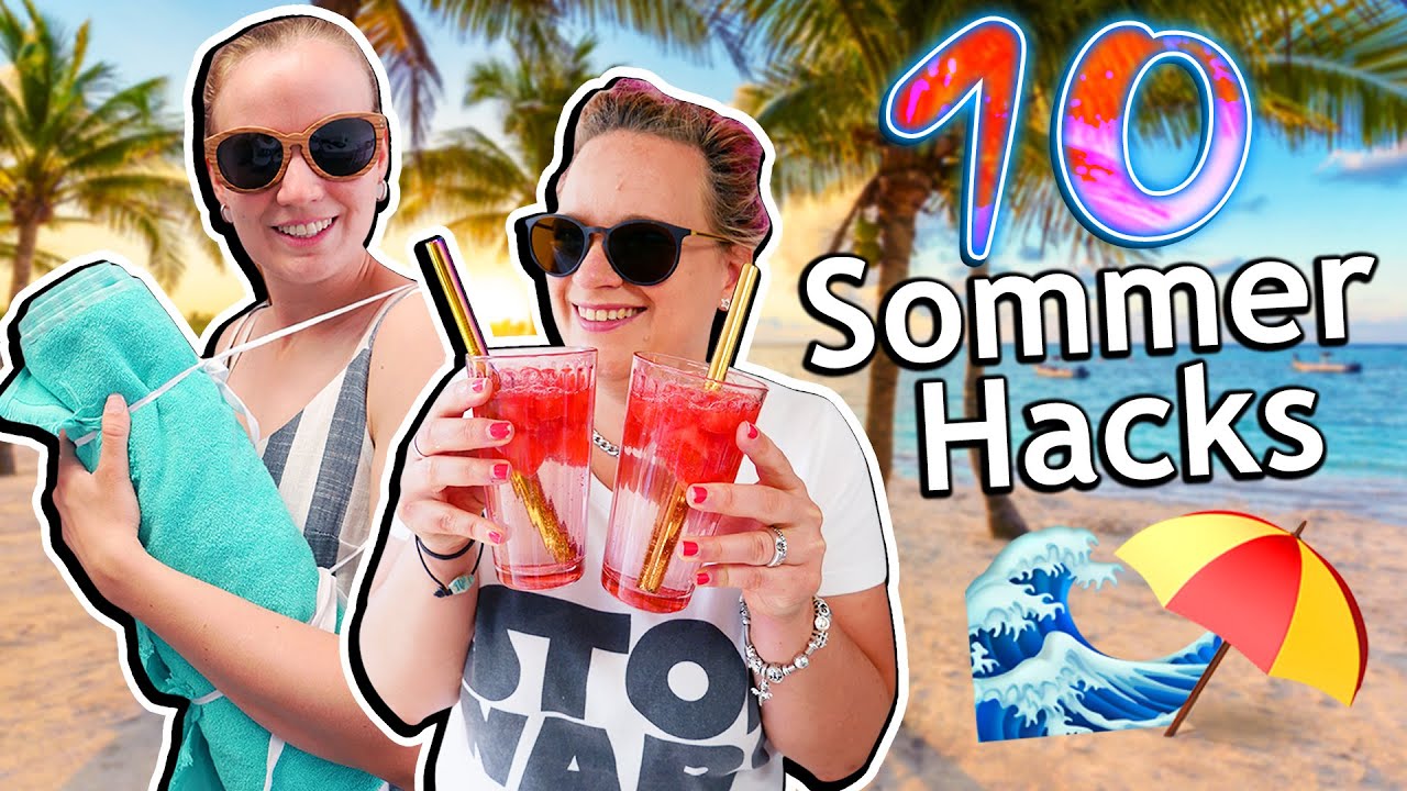 10 SOMMER HACKS IM TEST! SUPER ERFRISCHUNGEN GEGEN DIE HITZE