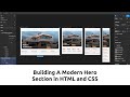 Responsive Design Tutorial - Modern Hero Section in HTML and CSS