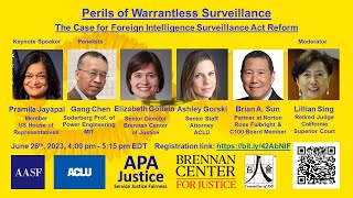 Perils of Warrantless Surveillance: The Case for Foreign Intelligence Surveillance Act Reform