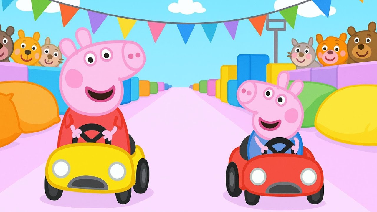 Peppa and George's Amazing Racing Adventure 🏁🐷 | Funny Peppa Pig Animation