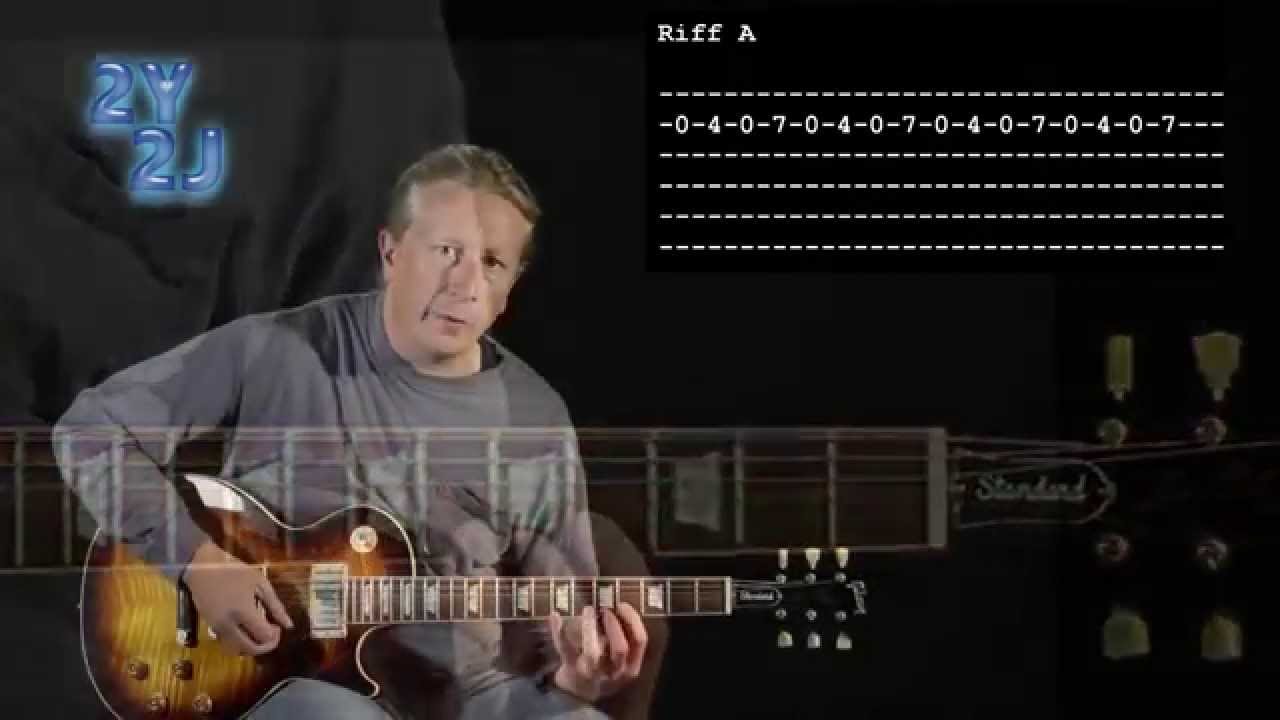 Thunderstruck AC/DC Intro Guitar Lesson - YouTube
