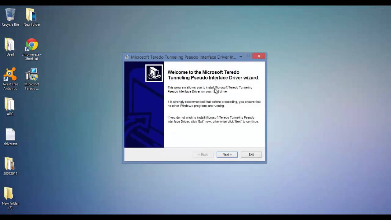 Teredo Tunneling Pseudo Interface Driver download for Windows 7 8 8.1 10 Vista XP [Microsoft]