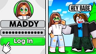 I LOGGED Into My LITTLE SISTERS ACCOUNT And It Got WEIRD .. (Roblox Bedwars)