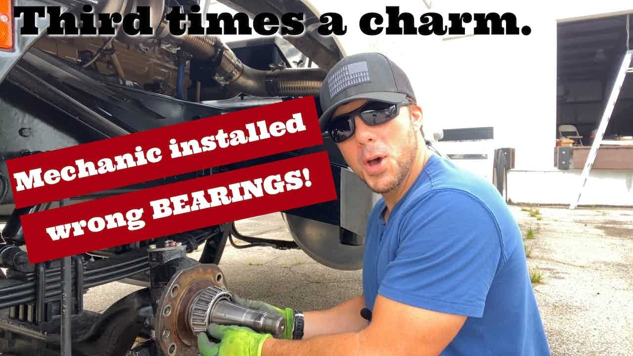 Changing wheel bearings, seals, and prepping air leaf for alignment on