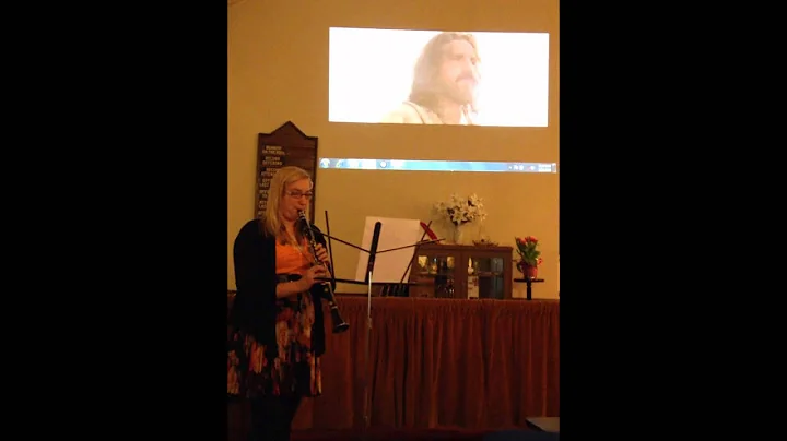 Emily playing accompaniment on clarinet to Casting...