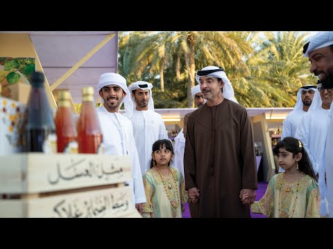 هزاع بن زايد يشهد فعاليات مهرجان العين للتمور الأول