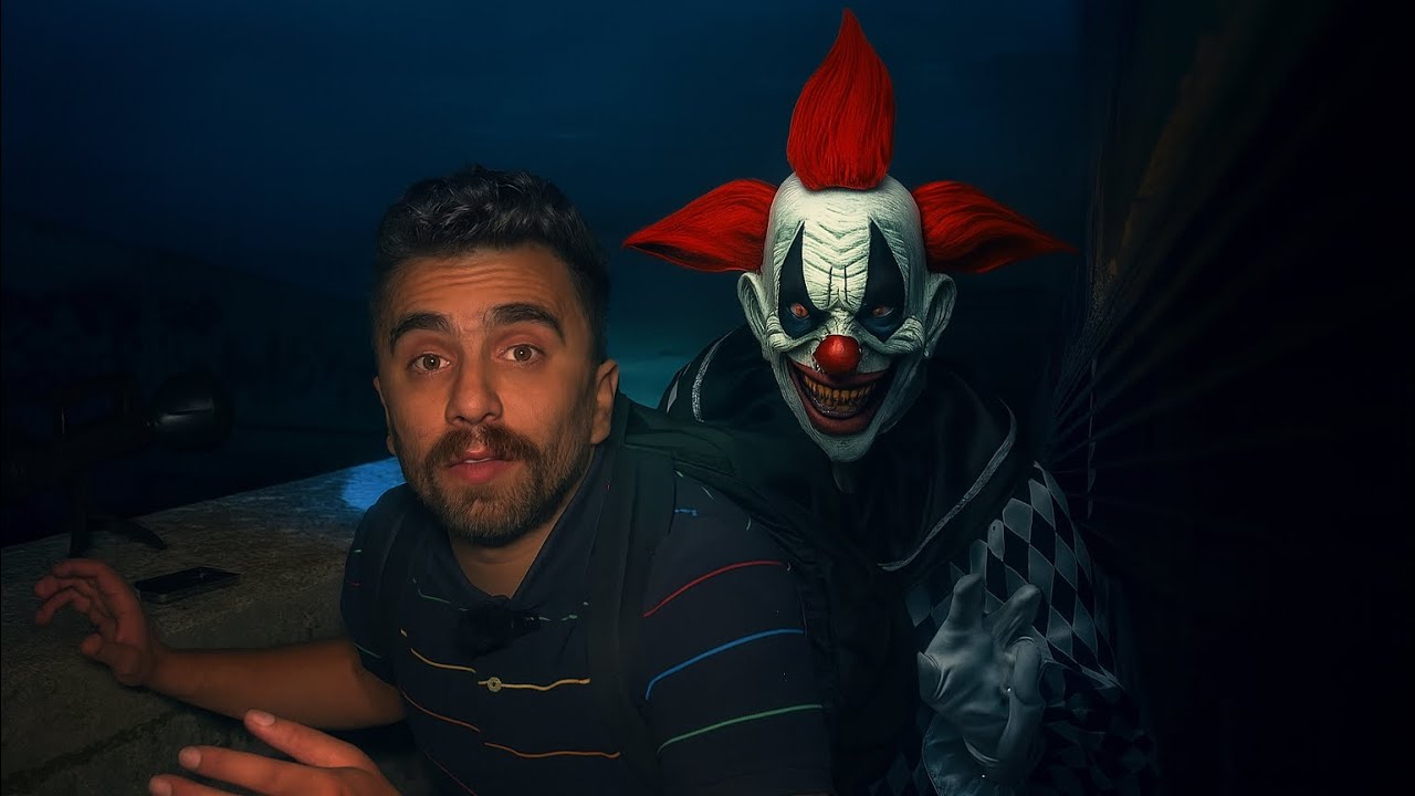 جوكر مخيف في حديقة منزل شاب طلب المساعدة