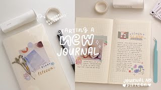 start a new journal with me ☻ journal 15 / B6 Midori MD Notebook