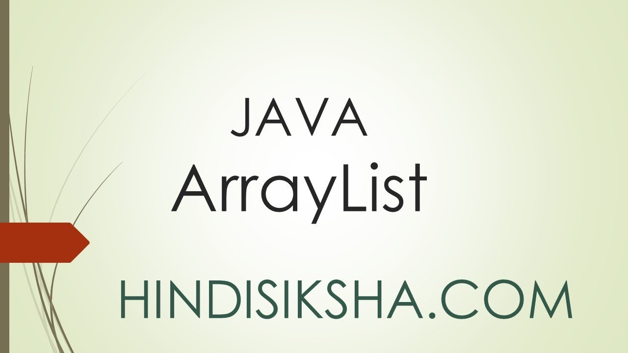 JAVA: ArrayList (Part 1) in Hindi - YouTube