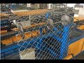 Export to Bolivia How to operate  4m width full automatic double wire chain link fence machine