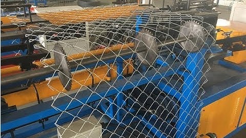 Export to Bolivia How to operate  4m width full automatic double wire chain link fence machine