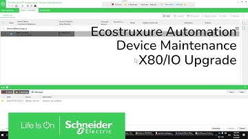 Updating X80 IO with EcoStruxure Automation Device Maintenance | Schneider Electric