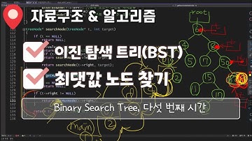 BST 5. BST에서 최댓값, 최솟값 노드 구하기 | 이진 검색 트리(Binary Search Tree) | C언어 코드 작성